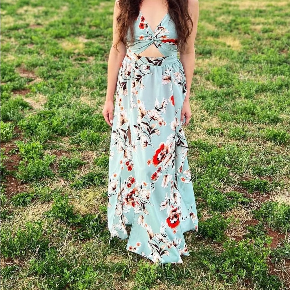 Floral Summer Maxi Dress- XS